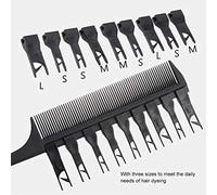 Yechiry Pettine per Tintura per Capelli Regolabile, Impugnatura Ergonomica Antistatica in Carbonio, Denti a Gancio di 3 Dimensioni per Colorazione dello Styling dei Capelli, con Design Antiscivolo