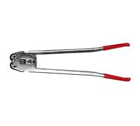Yechiry Pinza per Reggette, Strumento per Fascettatura Manuale con Ganascia Trattata Termicamente, Ideale per Reggetta in Plastica PET PP da 12-19 Mm, Sigillante per Carichi Pesanti (rosso)