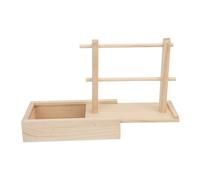 Yechiry Porta del Filo di Legno per Uncinetto a Maglia, Supporto per Portabiatto a Doppio Strato con Cassetto di Stoccaggio, Portaoggetto Portatile Non Slip, Scaffale di Stoccaggio del Filo