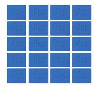 Yechiry Portacentrifuga Morbido Rettangolare per Rack per Tubi in Schiuma Galleggiante per Laboratori Didattici e Ricerca 5 unità (Blu scuro 18 fori 20 pezzi (per provette da)