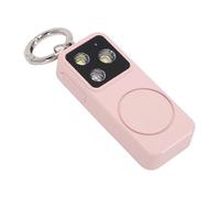 Yechiry Portachiavi di Sicurezza con Allarme Forte 150 DB con Luce LED per la Sicurezza dei Viaggi Notturni, Ricaricabile, Materiale ABS (PINK)