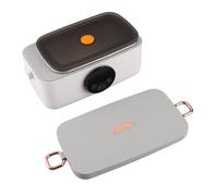 Yechiry Pranzo Riscaldato USB per Ufficio, Auto, Viaggio, 1L | Riscaldamento rapido da 45 W, acciaio inossidabile 304, batteria da 16000 mAh, 4 modalità temporizzate, scaldavivande, a