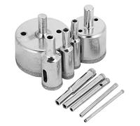 Yechiry Punti di Trapano a Diamante per Ceramica, Taglierina per Piastrelle Set 10pcs, a Piastrelle Bill di Perforazione con Rivestimento Diamantato per, Ceramica, Vetro, Porcellana, Marmo