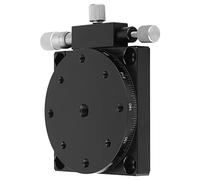 Yechiry R Axis Manual Linear Stage, Optical Alignment, 360° Rough | Piattaforma di rotazione in lega di alluminio anodizzato , regolazione fine ±5°, lettura 0,015°, carico 29,4 N