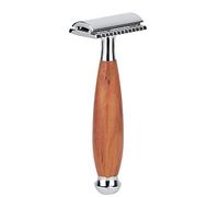 Yechiry Rasoio di Sicurezza Classico a Doppio Taglio, Rasoio Manuale con Manico in Legno Premium, Strumento Barba Dal Design Durevole in Metallo e Legno per Uomo, Esperienza di Rasatura, Lunghezza