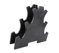 Yechiry Rastrelliera per Manubri, Supporto per Manubri in Plastica a 3 Livelli, Rastrelliera Dal Design Salvaspazio di Facile Montaggio, Ideale per la Palestra di Casa, Organizza 6 da 0,5 a 3 Kg