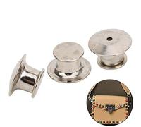 Yechiry Retro per Spille da Bavero, Robusta Chiusura in Metallo, Etichette per Nome per Cappelli, 50 Puntine da Disegno, per Custodire Spille per Libri, per Borse, Oro 7 X 10 Mm (Champagne)