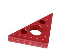 Yechiry Righello Quadrato per Altezza Triangolo Ad Angolo Retto da 2 Pollici/6 Cm Righello Quadrato in Lega di Alluminio con Marcature in Cm e Pollici, Prestazioni Stabili, Lunga Durata