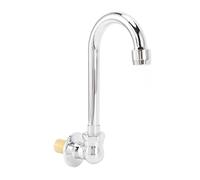 Yechiry Rubinetto a Pedale in Acciaio Inossidabile G1/2 | Rubinetto con Valvola a Pedale, Corpo in Acciaio Inossidabile, Design con Montaggio a Parete, Lavabi per Ospedali e Fabbriche