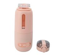 Yechiry Scaldalatte Portatile, Scaldabiberon da 300 Ml per Latte Materno e Formule da 37°C a 55°C Riscaldamento Rapido Bottiglia d'acqua Elettrica Senza Fili USB da 15000 MAh per Auto da Viaggio