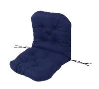 Yechiry Sedia a Dondolo Cuscino a Prova di Pioggia, Cuscinetto di Sedile Trapuntato con Legami per Esterno Interno, Design Sagomato, Ripieno di Cotone PP, Perno Distintivo e Design (blu navy)