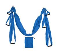 Yechiry Set Altalena Yoga Aerea, Kit Amaca Yoga, Trapezio Ultra Resistente con 2 Cinghie di Estensione Forti Sete Aeree per Inversione Palestra Fitness Domestica Migliora flessibilità (Blu Scuro)