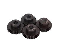 Yechiry Set di 4 Pignoni 48DP, Ingranaggi in Acciaio Legato Al Molibdeno, Trasmissione per Auto RC con Trattamento Termico e Bassa rumorosità, Compatibile con Motore Ad Albero da 5,0 Mm, Ideale per