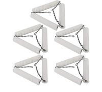 Yechiry Set di 5 Supporti per Crogiolo Triangolare in Argilla da Laboratorio da 65 Mm per il Supporto del Riscaldamento e la stabilità Nei Laboratori
