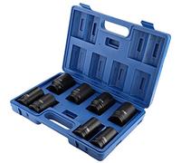 Yechiry Set di Bussole a Impatto Profondo da 8 Pezzi, 3, 4 Pollici, 24, 38 Mm, Set di Bussole a Impatto per Carichi Pesanti con Custodia