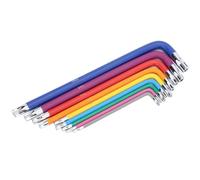 Yechiry Set di Chiavi a Bussola Esagonali Multicolori con Chiavi Esagonali Professionali da 9 Pezzi per la Riparazione di Attrezzature Meccaniche in Acciaio 45#