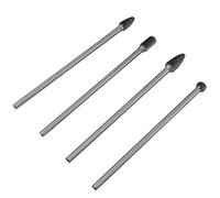 Yechiry Set di Frese Rotative, 4 Pezzi, Gambo da 6MM | Elevata Durezza e Resistenza all'Abrasione, Carburo Cementato , Incisione, Sbavatura e Molatura, per Metallo