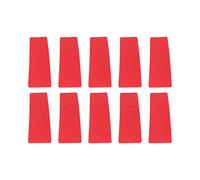 Yechiry Set di Segnalinee per Campo da Tennis, Basket, Uso Multiuso, Materiale in PVC di Colore Brillante, 10 unità di Dimensioni 13,4x3,0 Pollici (Rosso)