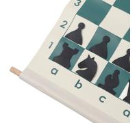 Yechiry Set Dimostrativo di Scacchi Portatile con Tavola Scanalata e 32 Pezzi degli Scacchi, Ideale per L'istruzione in Classe
