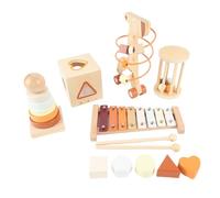 Yechiry Set Musicale a Percussione in Legno, Giocattolo per Bambini per l'educazione Precoce, Kit di Strumenti Musicali per Bambini, Ideale per l'interazione Genitore-figlio e la Coltivazione del