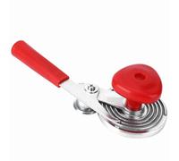 Yechiry Sigillatore Manuale per Lattine Utensile Manuale in Ferro Resistente ABS per Sigillare Lattine di Vetro, Piccola Indispensabile per la Famiglia, Rosso Argento 9 Cm di Diametro