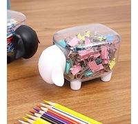 Yechiry Simpatico Contenitore per Bastoncini di Cotone a Forma di Cartone Animato per Trucco e Toeletta, Materiale di Lunga Durata, Design Trasparente, Porta Cancelleria per Ufficio (#1)