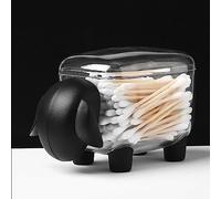 Yechiry Simpatico Contenitore per Bastoncini di Cotone a Forma di Cartone Animato per Trucco e Toeletta, Materiale di Lunga Durata, Design Trasparente, Porta Cancelleria per Ufficio (#2)
