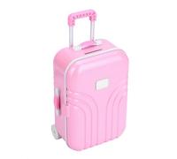 Yechiry Simpatico Giocattolo per Valigie per Bambini Non Tossico Valigia Rotolante Mini Giocattolo per Bagagli per Bambino Piccolo (PINK)