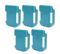 Yechiry Slot per Portabatterie da 5 Pezzi da 18 V, Supporto per Copertura Doppio Utilizzo, Staffa per Organizer per Batterie in Plastica ABS con Conservazione, vestibilità Universale, Ideale per lo