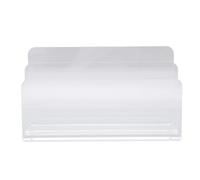 Yechiry Sorter di Posta Acrilica, Supporto per Lettere Trasparente, Supporto per Lettere Desktop a 2 Scomparti Multifunzionali con Base Anti -slittamento per Buste, Documenti, File