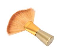 Yechiry Spazzola per Spolverino Professionale per Collo Salone, Spazzola per Parrucchiere Elastica Morbida con Tubo in Alluminio Dorato Elettrolitico per Barbieri Parrucchieri