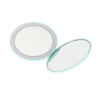 Yechiry Specchio per Trucco a LED Specchio Ingranditore Illuminato Portatile Elegante da 3,5 Pollici su Entrambi i Lati per gli Amanti dei Viaggi, delle Borse e del Trucco (GREEN)