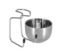 Yechiry Stainless Steel Shaving Brush Stand with Bowl