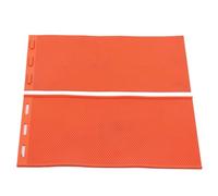 Yechiry Stampo per Cera D'api, Stampo in Silicone, Durevole, Strumento per Apicoltori, 2 Pezzi, 5,4 Mm, Pressatura di Modelli a Pettine Grande Arancione