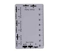 Yechiry Strumenti di Misurazione Dell'azione delle Corde della Chitarra per Regolazioni Precise della Configurazione, Righello per Calibro Dell'azione delle Corde da 2 Pezzi per Basso Chitarra,