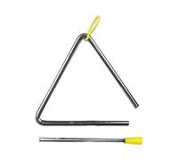 Yechiry Strumento Triangolare in Metallo, Strumento Musicale a Percussione Manuale con Raschietto, Ideale per l'educazione dei Bambini, Aule di Musica Scolastica e attività all'aperto (5 pollici