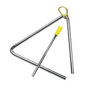 Yechiry Strumento Triangolare in Metallo, Strumento Musicale a Percussione Manuale con Raschietto, Ideale per l'educazione dei Bambini, Aule di Musica Scolastica e attività all'aperto (6 pollici
