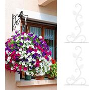 Yechiry Sturdy Wall Plant Hook for Home Decoration (WHITE) | Realizzato in ferro resistente, ideale per vasi e luci, forte capacità di carico, adatto a vari ambienti come i giardini