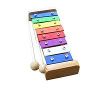 Yechiry Sviluppo Educativo Xilofono a 8 Note per Bambini con Suono Chiaro e Accurato e Design Durevole per L'insegnamento della Musica e Giochi di Gruppo in Alluminio e Legno