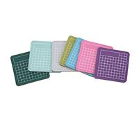 Yechiry Tappetino da Taglio Autoguarigione da 7 Pezzi, Set di Tavole Artigianali 6x6 Cm Mini Accessori per Intaglio Fatti a Mano con 7 Colori, Ideali per Scrivere, Dipingere, Tagliare la Carta