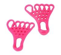 Yechiry Tareggiatore del Piede TPR, Fascia di Stretching Separatore di Massaggio Non Slip per Rilassamento muscolare. (Rosa rossa)