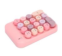 Yechiry Tasti di Numeri Wireless, Tastiera Numerica da 18 Chiavi, Tastiera di contabilità Finanziaria Wireless a 2,4 GHz per Ufficio, Desktop, Computer, Laptop, Notebook (PINK)