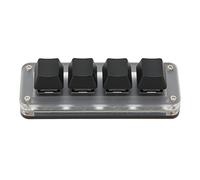 Yechiry Tastiera Meccanica a 4 Tasti Programmabili con una Sola Mano, Mini Tastiera Cablata di Tipo C, con Impostazioni Ripetibili con Controllo Computerizzato, Ideale per Scorciatoie da Computer