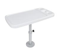 Yechiry Tavolo per, 460-700mm Tavolo Rettangolare per Barche Altezza Regolabile Staccabile con 2 Portabicchieri, Accessori Nautici per Roulotte Yacht Pontile Ponte