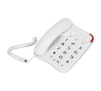 Yechiry Telefono Cablato per Anziani con Pulsanti Grandi, Suono Amplificato per Ufficio Domestico, 3 Tasti Immagine Facile Composizione