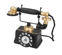 Yechiry Telefono con Quadrante Vintage, Ornamento per Telefono retrò, Decorazione per Scrivania di Fissa con Filo Antico con Resina, per Bar Ristorante Domestico