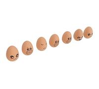 Yechiry Uova Finte in Gomma, 7 Pezzi Elastici Realistici | Gomma resistente, perfetta per l\'artigianato, l\'uso domestico, il gioco educativo, il progetto artistico