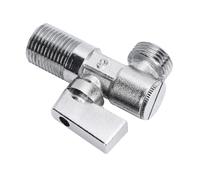 Yechiry Valvola di Arresto Ad Angolo in Ottone da 1/4 di, Valvola di Ingresso con Filettatura Maschio G1/2 Pollici, con Maniglia in Metallo Solido con Design Ergonomico, Ideale per Acqua del