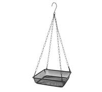 Yechiry Vassoio per Mangiatoia per Uccelli da Appendere, Mangiatoia con Piattaforma in Rete di Acciaio Al Carbonio con Catena Antiruggine, Ampia Ciotola Poco Profonda per più Uccelli, Ideale per la