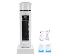 Yechiry Ventilatore a Torre per Camera Letto, 4 Funzioni 6 Velocità Direzione Dell'aria a 110° Timer 6 Ore USB 5V Senza Pale Ventilatore Tavolo e Pavimento con Telecomando